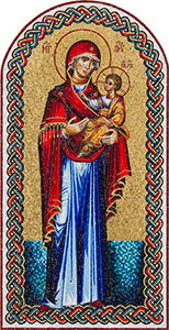 2/10 - Holy Virgin Mary, mosaic 2/10 image of mosaic